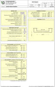 Surface water drain and foul sewer design spreadsheet to Chezy, Escritt, Colebrook-White equations